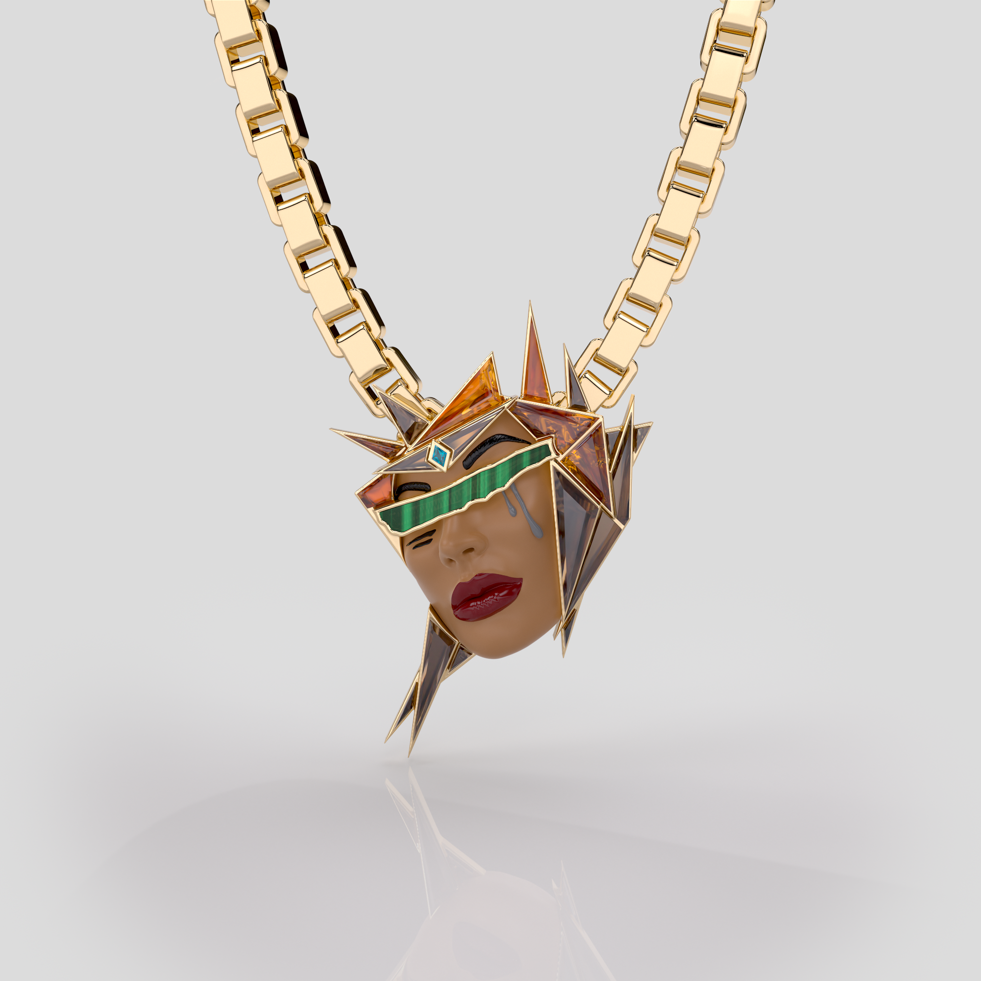 Ladyface Pendant – Speak Easy Co x All Day Dirt