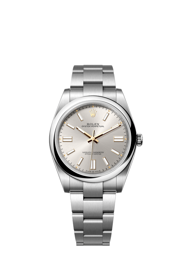 124300 Silver Oyster Perpetual