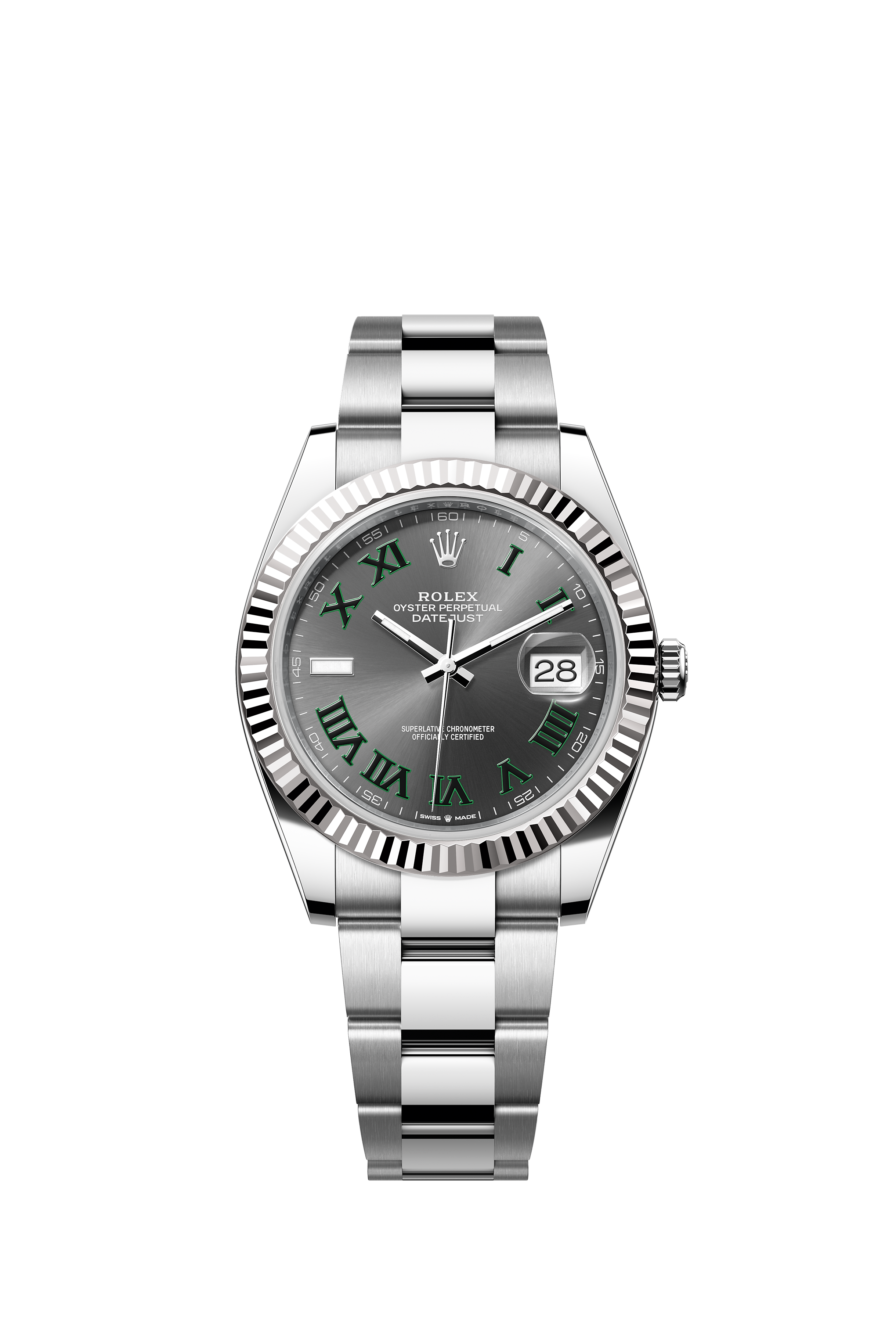 Rolex 126334 Datejust 41 White Rolesor Wimbledon Dial Oyster Bracelet