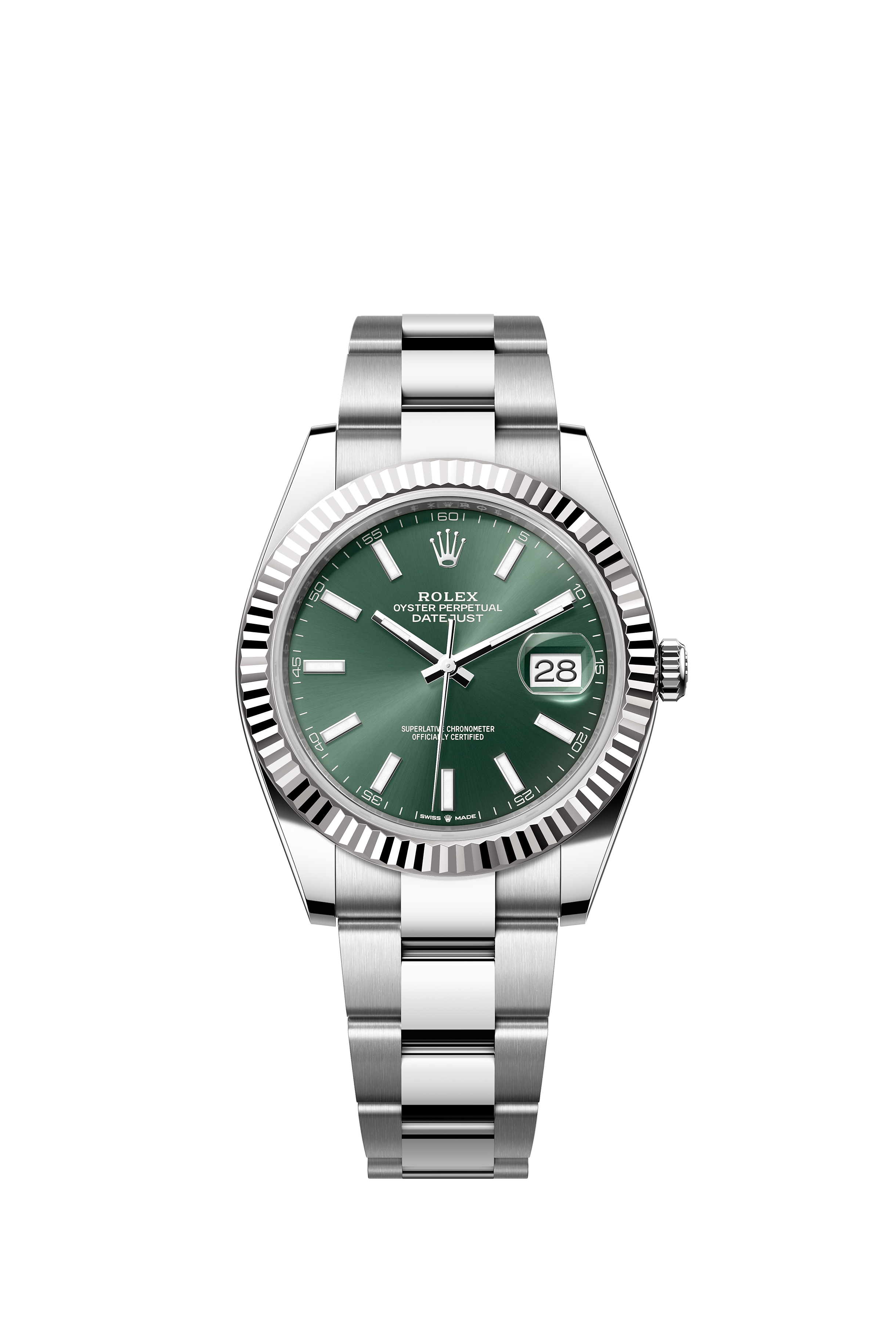Rolex 126334 Datejust 41 White Rolesor Silver Dial Oyster Bracelet