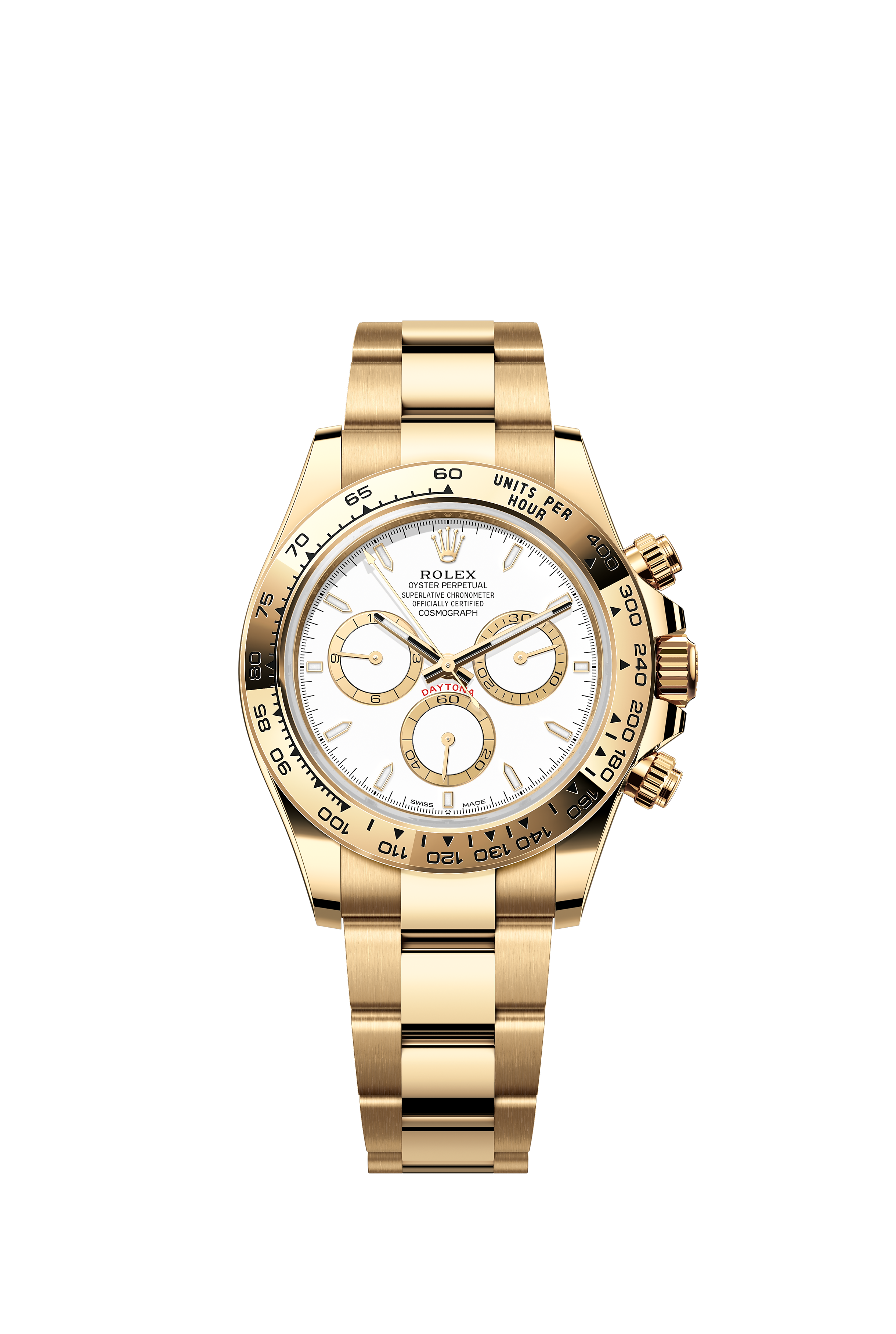 Rolex 126508 Cosmograph Daytona Yellow Gold White Dial