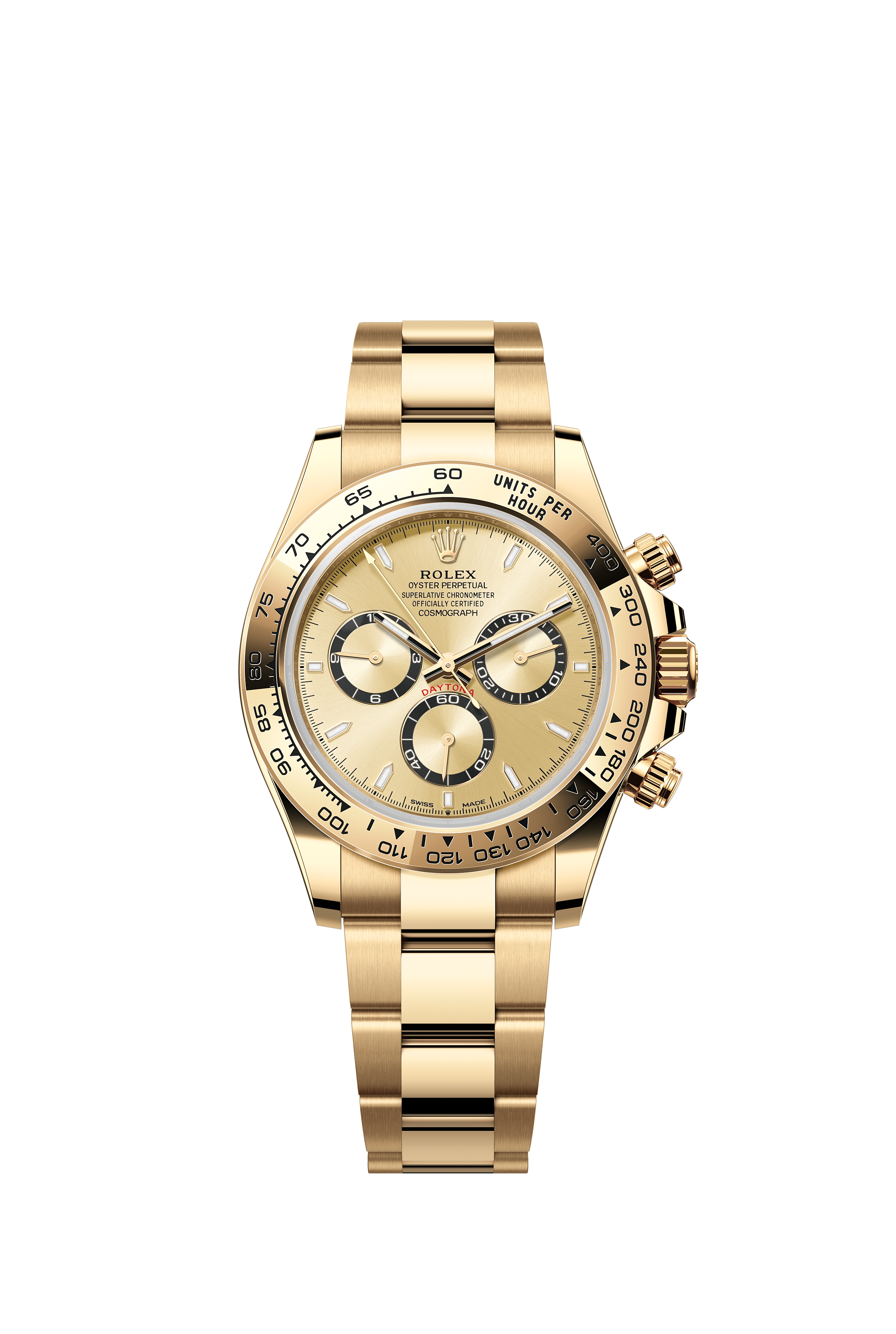 Rolex 126508 Cosmograph Daytona Yellow Gold Golden and Bright Black Dial