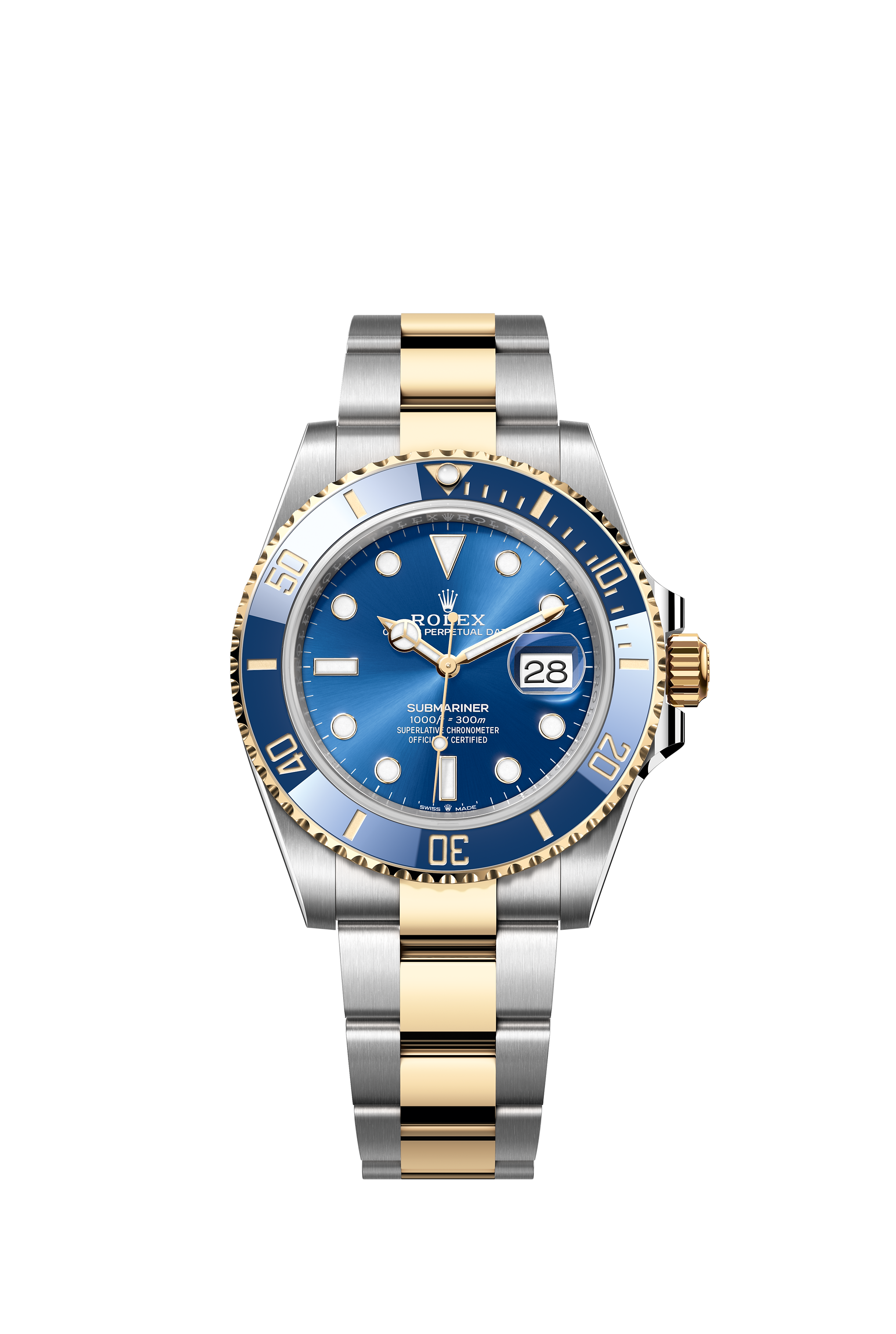 Rolex 126613LB Submariner Date Yellow Rolesor Blue Dial
