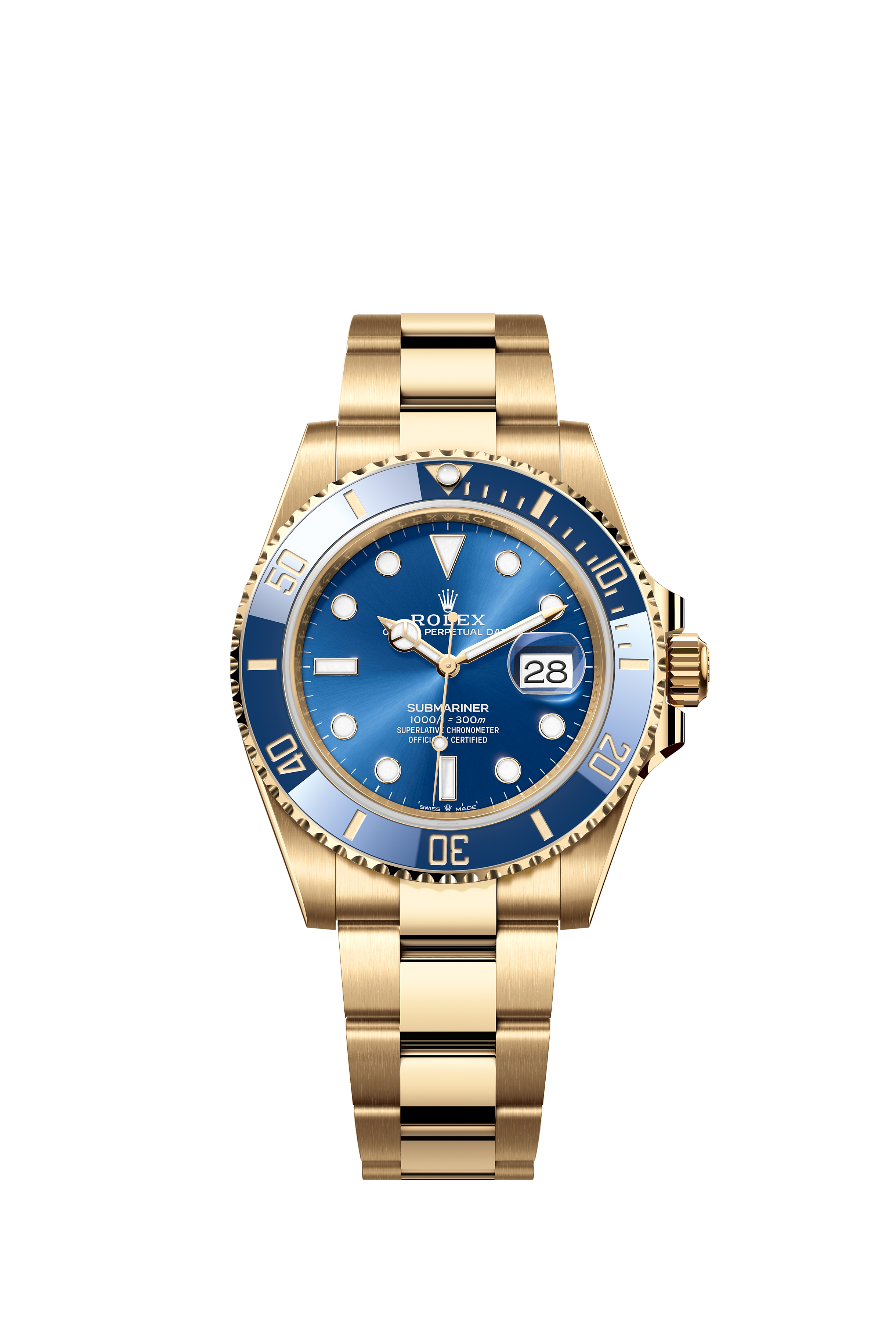 Rolex 126618LB Submariner Date Yellow Gold Blue Dial