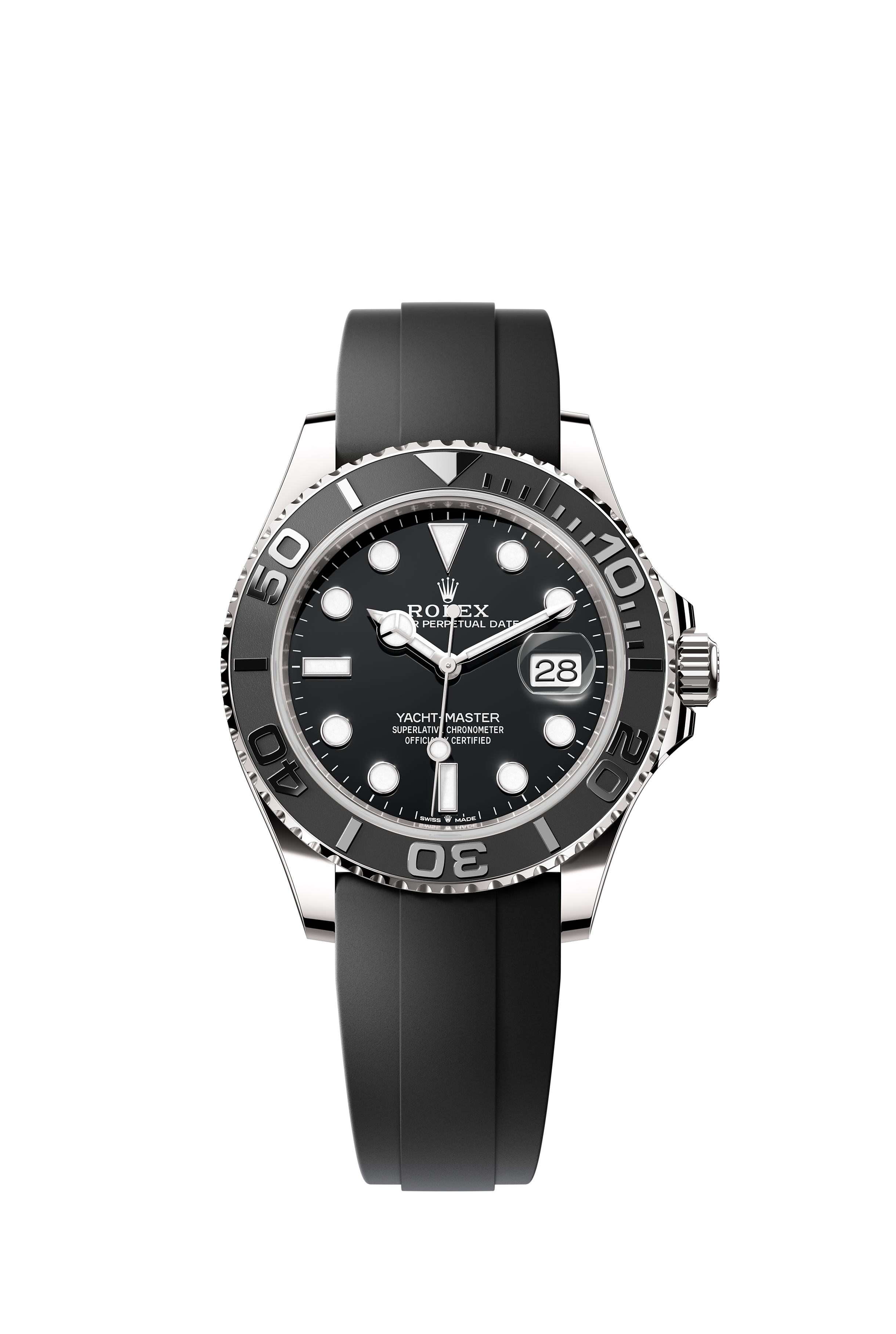Rolex 226659 Yacht-Master 42 White Gold Black Dial Oysterflex