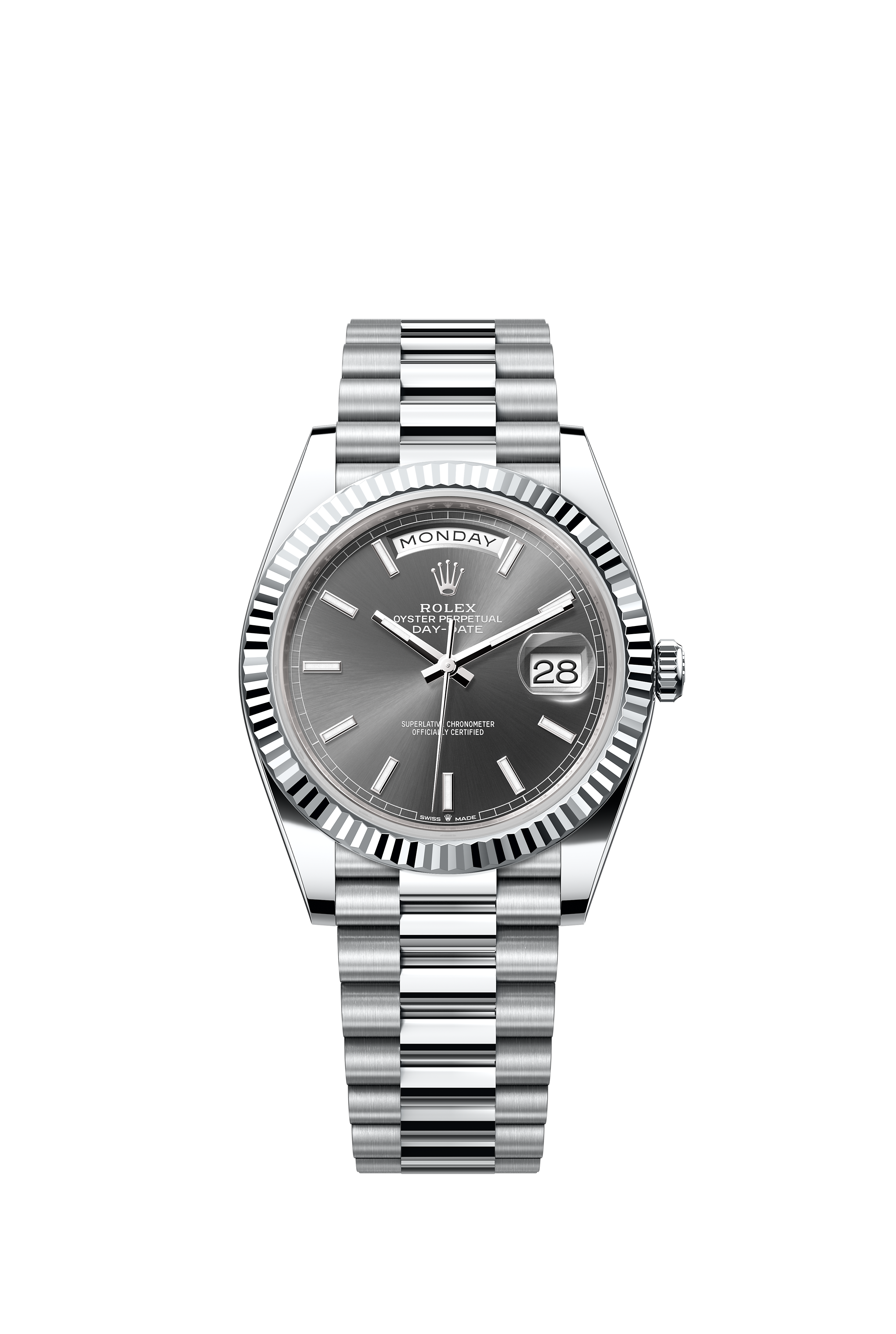 Rolex 228236 Day-Date 40 Platinum Slate Dial