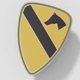1st Cavalry Division Pendant - Speak Easy Co "HonorCrest"