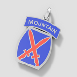 10th Mountain Division Pendant - Speak Easy Co "HonorCrest"
