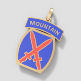 10th Mountain Division Pendant - Speak Easy Co "HonorCrest"