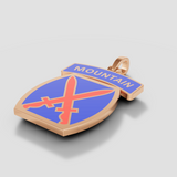 10th Mountain Division Pendant - Speak Easy Co "HonorCrest"