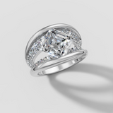 Asscher Arcs Ring - Speak Easy Signatures