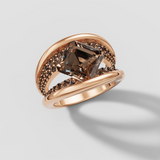 Asscher Arcs Ring - Speak Easy Signatures