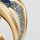 Asscher Arcs Ring - Speak Easy Signatures