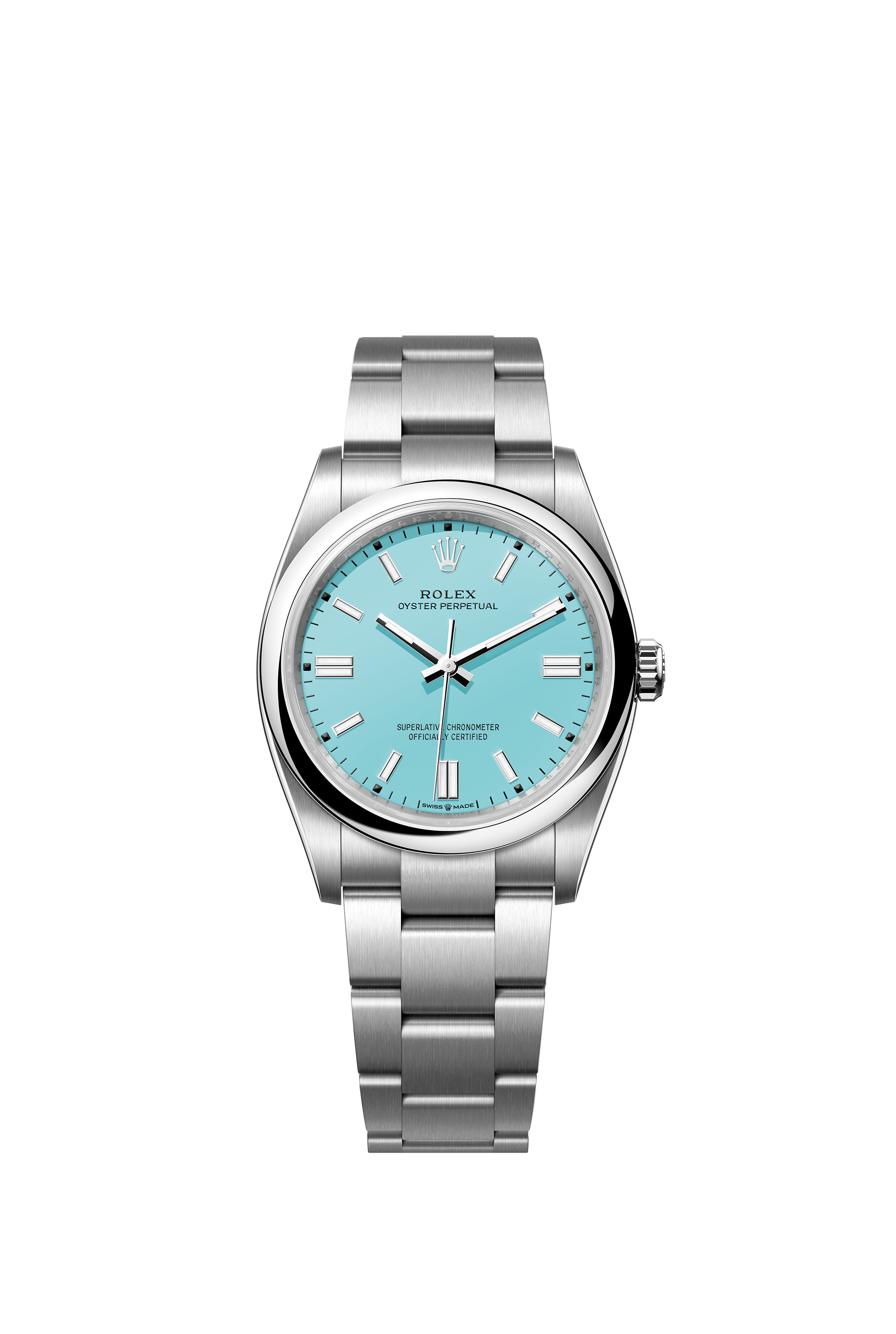 Rolex 126000 Oyster Perpetual 36 Oystersteel Turquoise Blue Dial