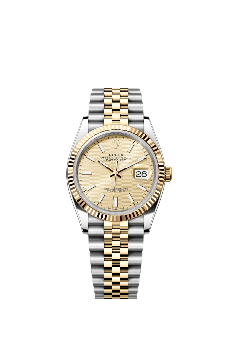 126233 Golden Fluted Datejust