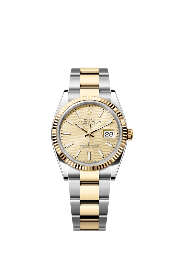 126233 Golden Fluted Datejust