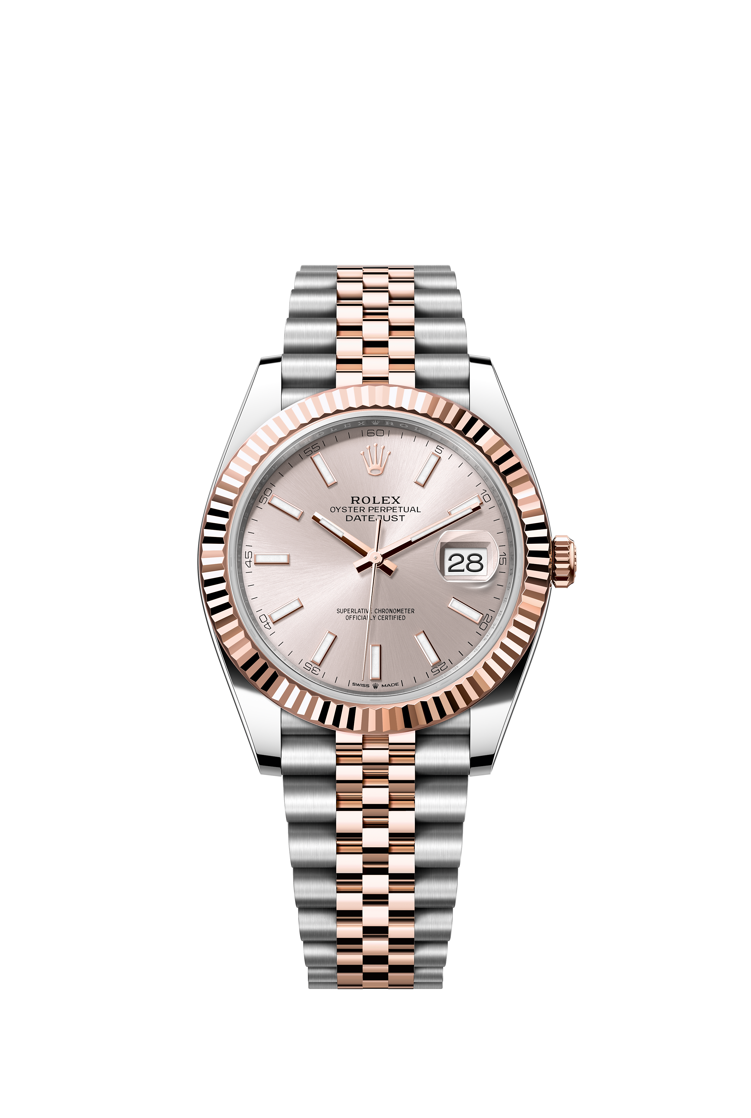 Rolex 126231 Datejust 36 Everose Rolesor Sundust Dial