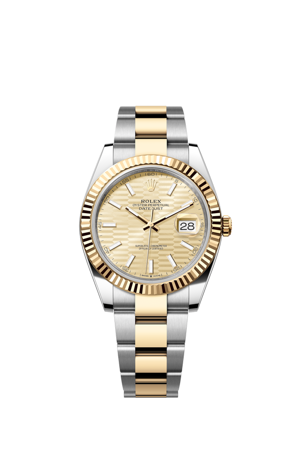126333 Golden Fluted Datejust
