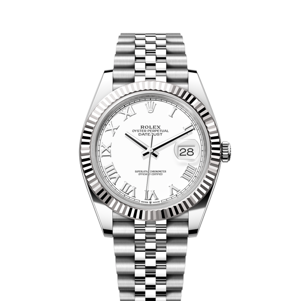 Rolex 126334 Datejust 41 White Rolesor White Roman Dial – Speak