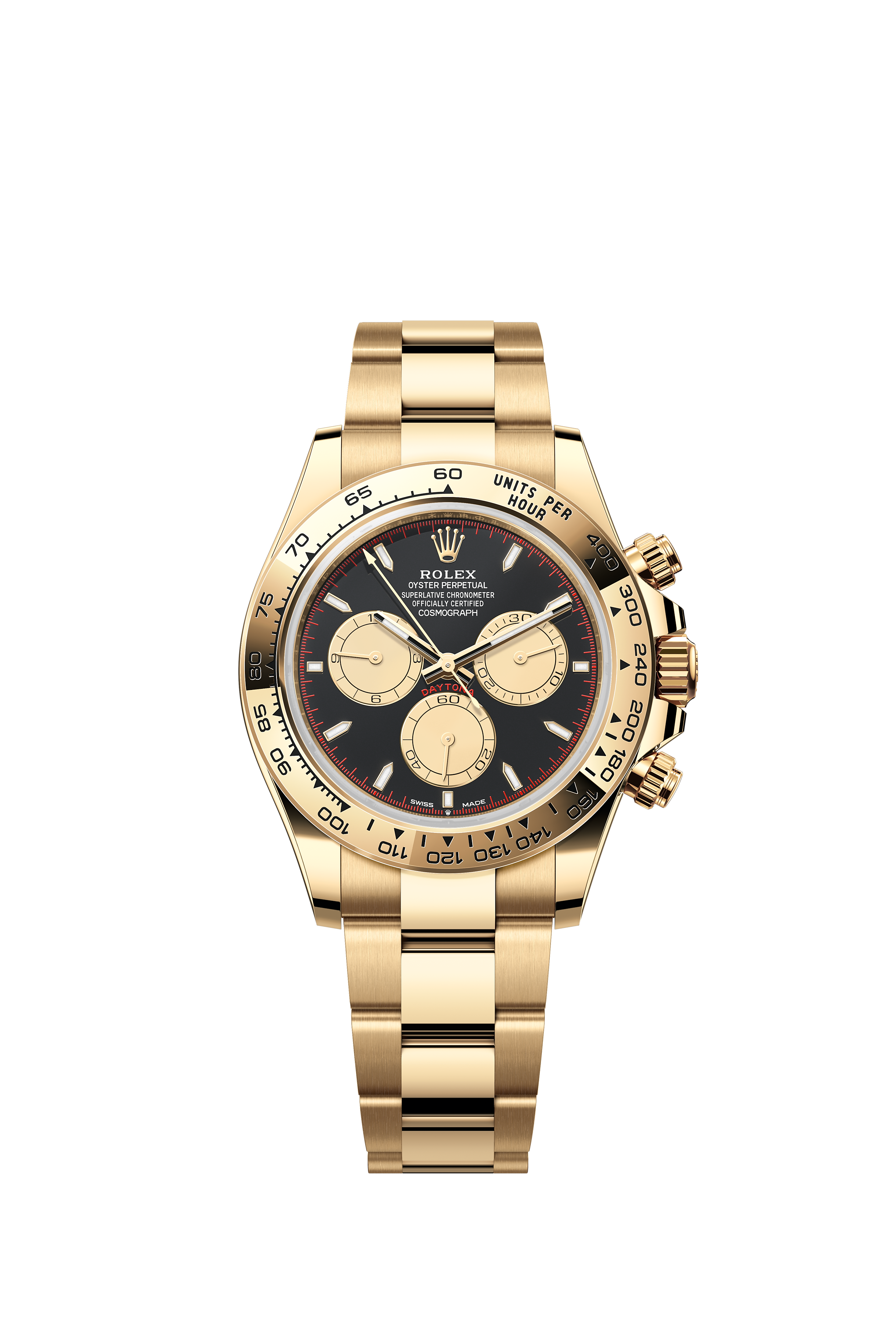 Rolex 126508 Cosmograph Daytona Yellow Gold Intense Black and Champagne Dial