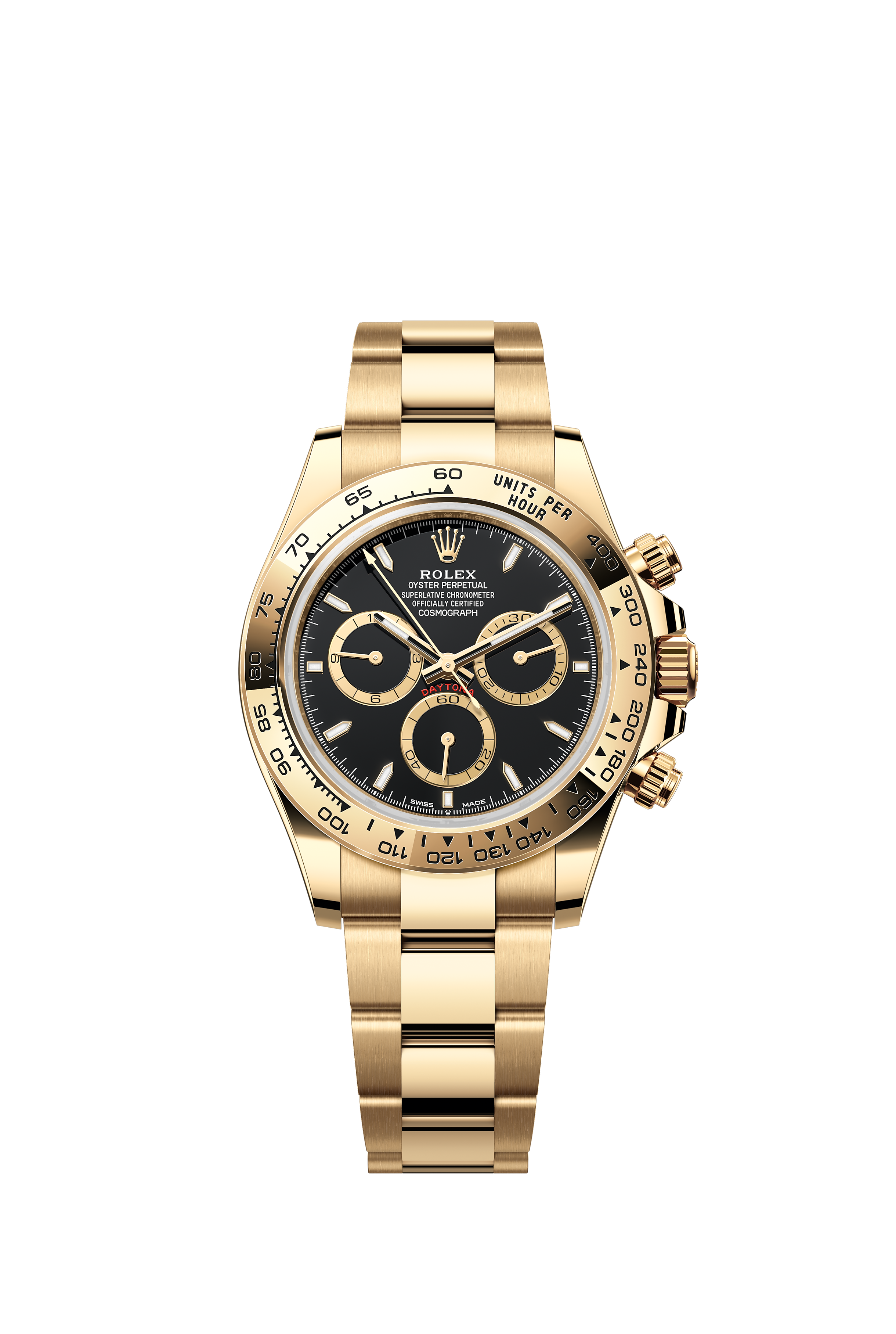 Rolex 126508 Cosmograph Daytona Yellow Gold Black Dial