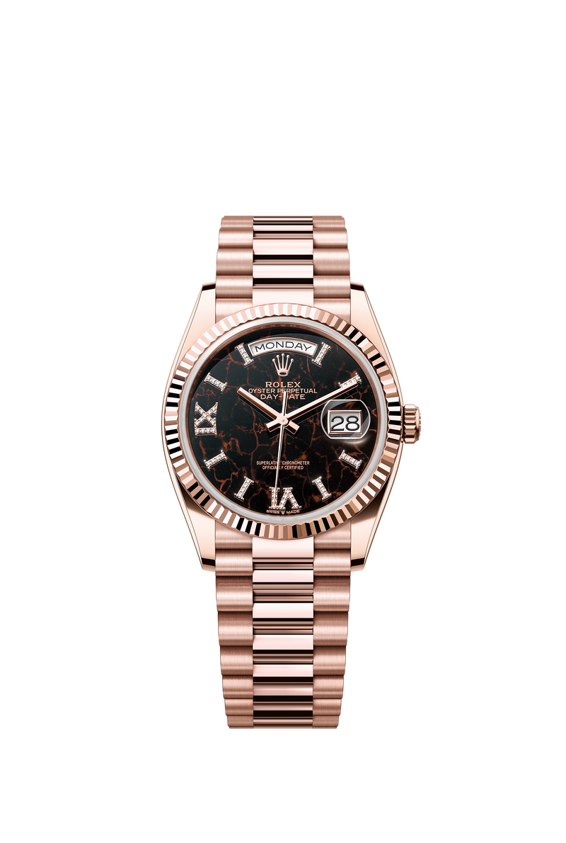 128235 Eisenkiesel Diamond Set Day-Date