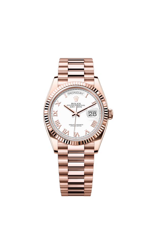 128235 White Roman Day-Date