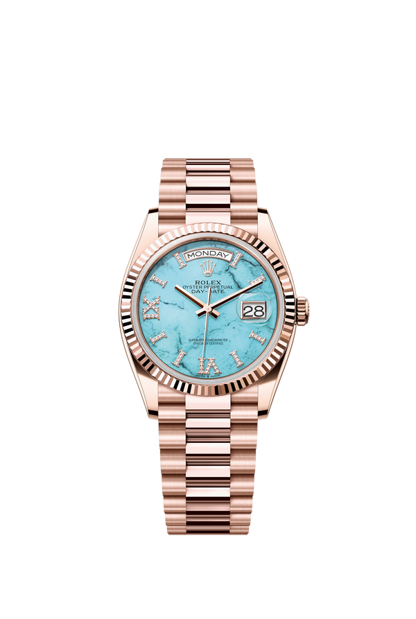 128235 Turquoise Diamond Set Day-Date