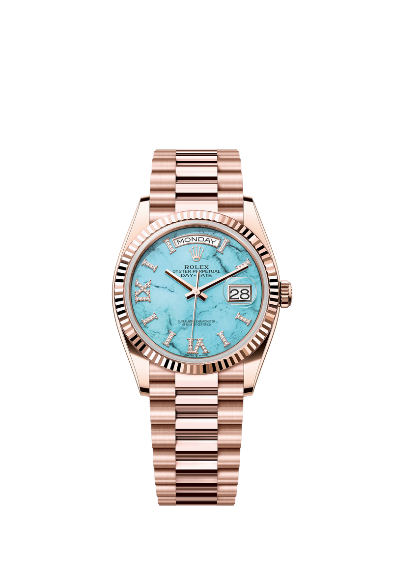 128235 Turquoise Diamond Set Day-Date