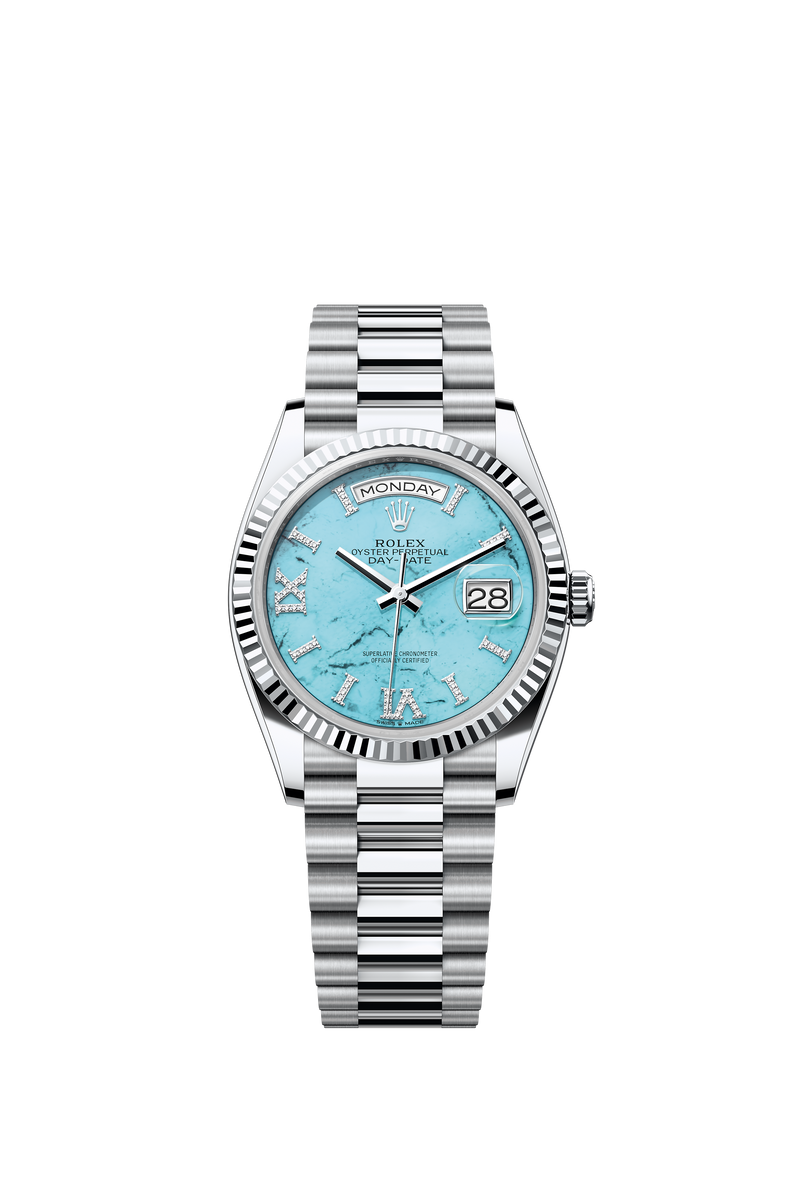 128236 Turquoise Diamond Set Day-Date