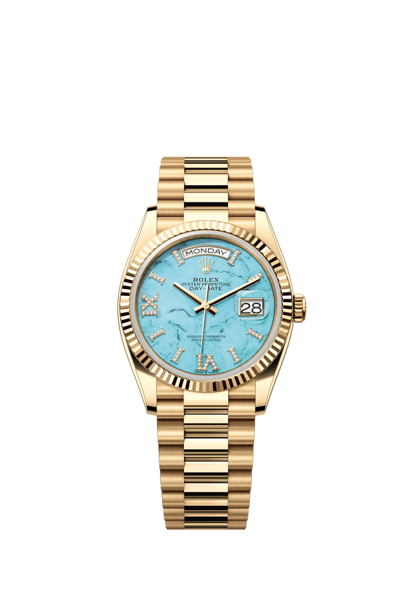128238 Turquoise Diamond Set Day-Date