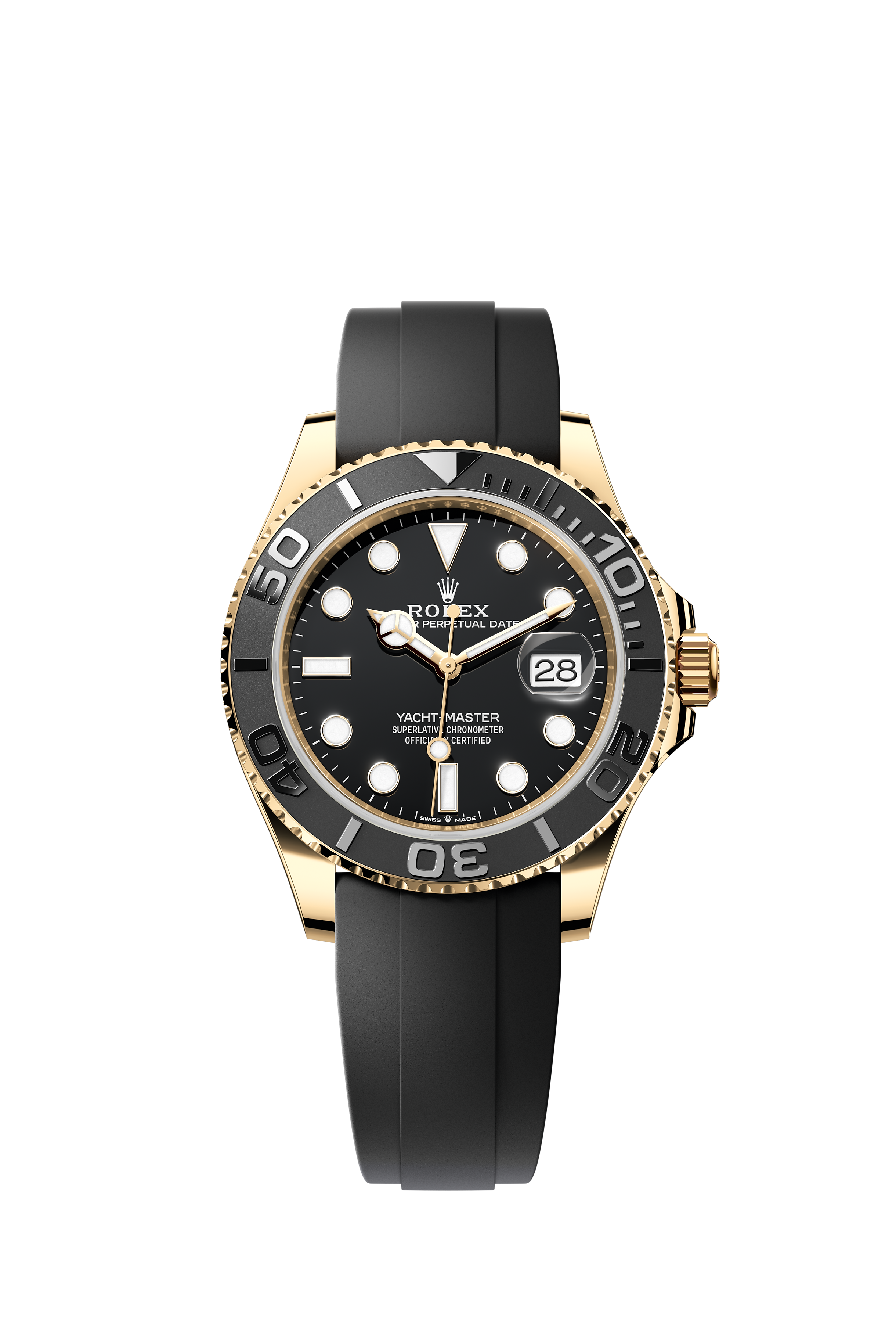 Rolex 226658 Yacht-Master 42 Yellow Gold Black Dial Oysterflex