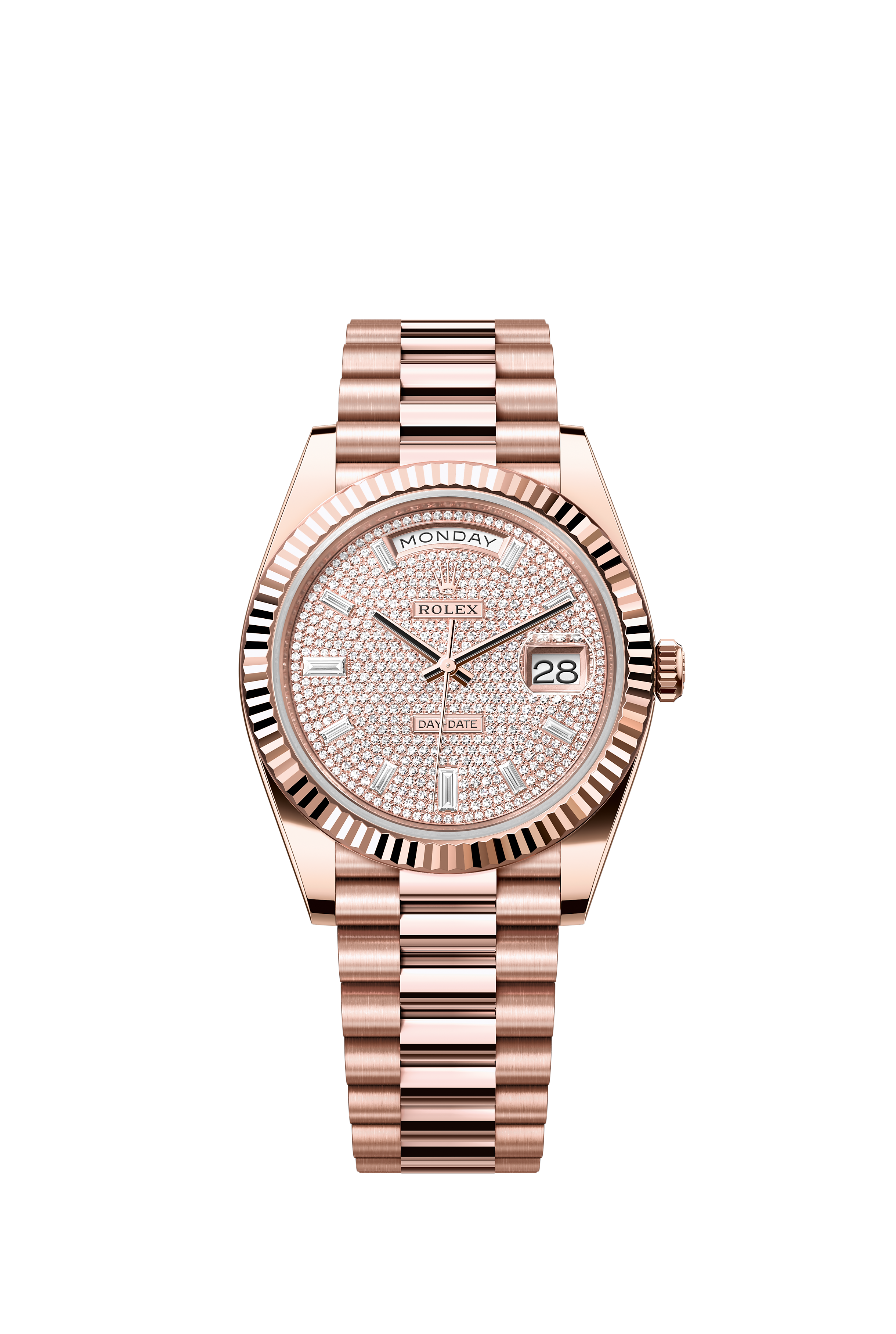 Rolex 228235 Day-Date 40 Everose Gold Diamond-Paved Dial