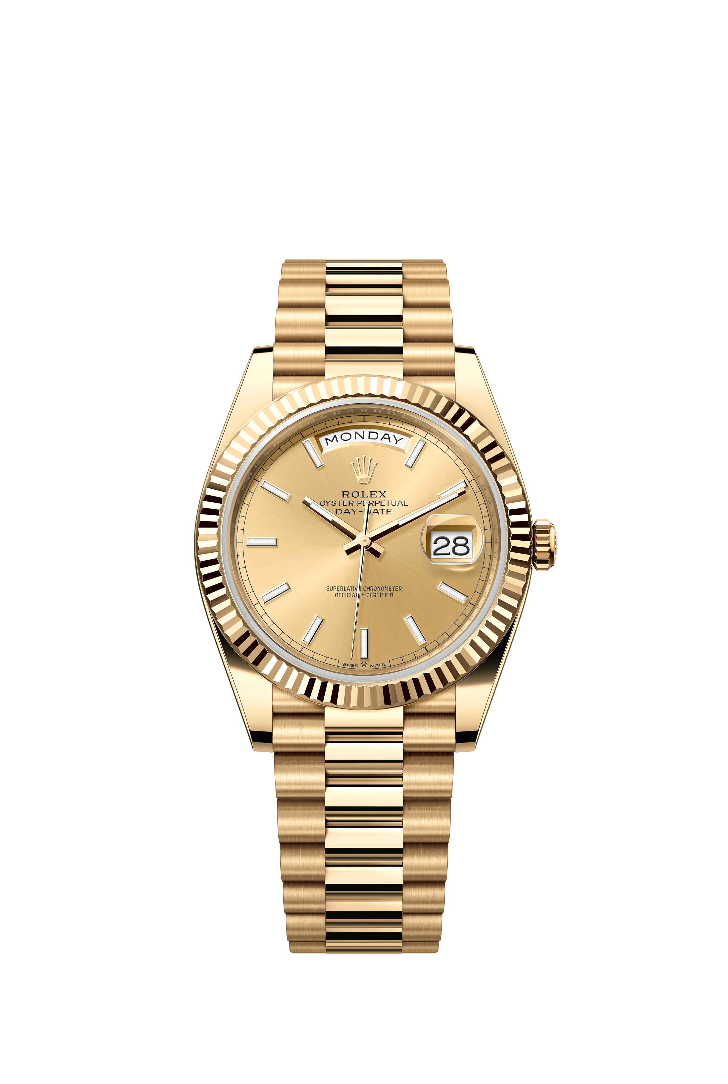 Rolex 228238 Day-Date 40 Yellow Gold Champagne Dial