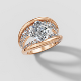 Asscher Arcs Ring - Speak Easy Signatures