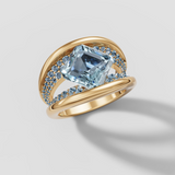 Asscher Arcs Ring - Speak Easy Signatures