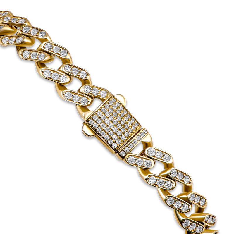 Buy Solid 10K Gold Miami Men's Cuban Curb Link Bracelet 8 Heavy 76.2 Grams  11.5mm Online in India - Etsy
